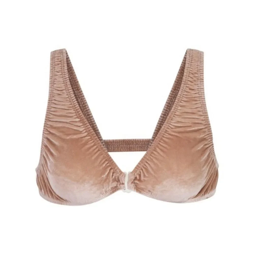SKIMS Velvet Stretch Plunge Bra Sienna Brown - Picture 2 of 2